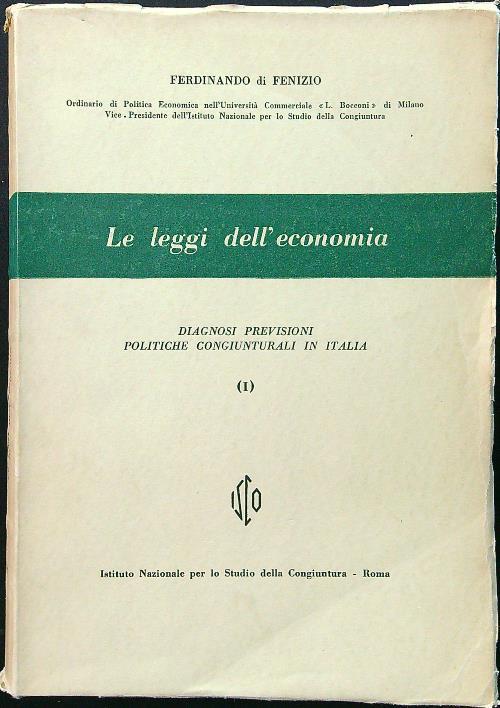 Le leggi dell'economia vol. 4/I - Ferdinando di Fenizio - copertina