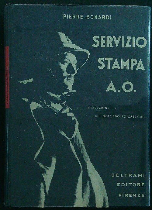 Servizio stampa A.O. - Pierre Bonardi - copertina