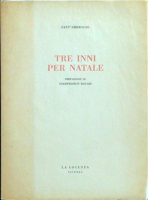 Tre inni per Natale - Sant'Ambrogio - copertina