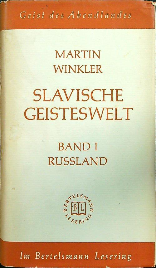 Slavische geisteswelt band I - Martin Winkler - copertina