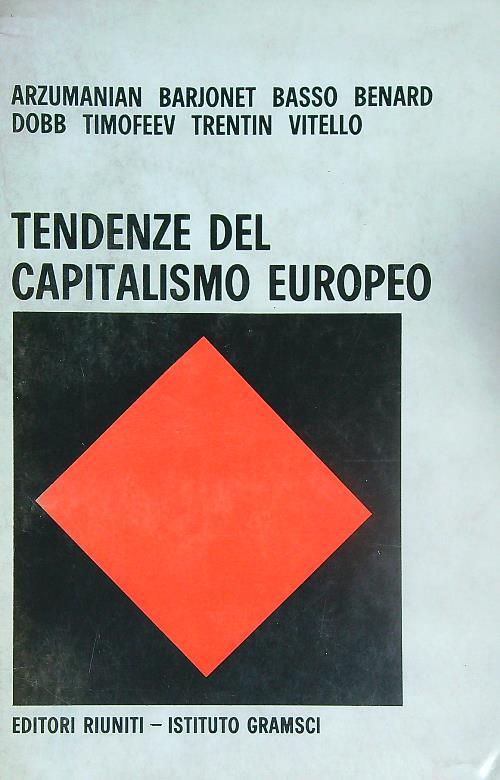 Tendenze del capitalismo Europeo - copertina