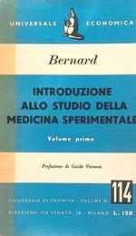 Introduzione allo studio della medicina sperimentale vol. 1