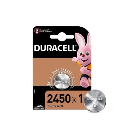 Duracell - 2450 - Batteria Bottone al litio CR2450 3V - 2