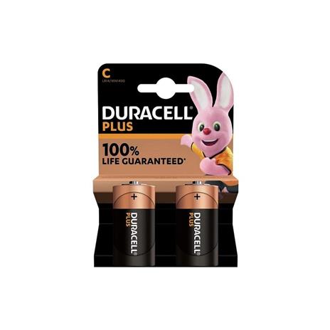 Batterie Duracell Plus C Mezza-Torcia Alcaline da 2PZ 1.5V LR14