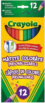 12 Matite Colorate Personalizzabili