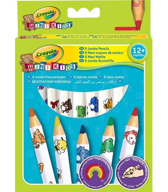 8 Maxi Matite Colorate Mk - Crayola - Cartoleria e scuola | IBS