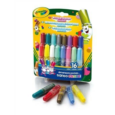 16 Mini colle glitter lavabili