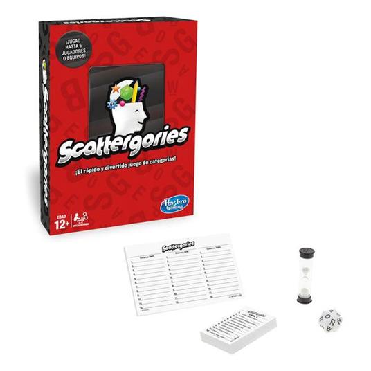 Hasbro Gaming - Scattergories Hasbro Gioco di tavolo (versione spagnola), multicolore (C1941105) - 2