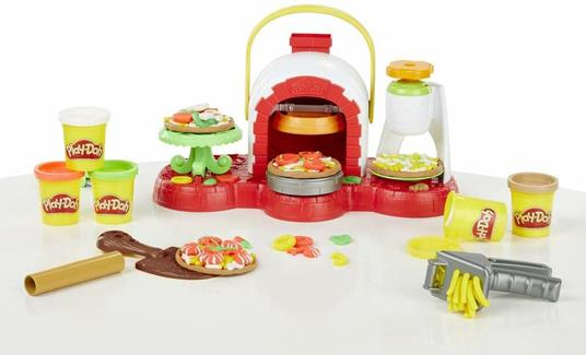 Play-Doh Kitchen Creations - La Pizzeria, playset con 5 vasetti di pasta da modellare - 7