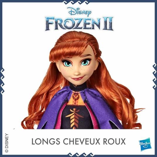Frozen 2. Anna (Fashion Doll con capelli lunghi e abito blu, ispirata al  film Disney Frozen 2) - Hasbro - Hasbro Disney Princess - Bambole Fashion -  Giocattoli | IBS