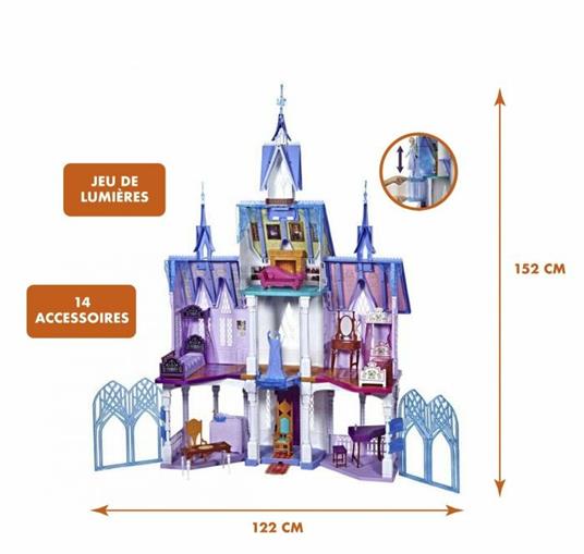 Frozen 2. Castello di Arendelle deluxe (Castello con luci, terrazzo mobile  e suoni alto 1.5m, ispirato al film Disney Frozen 2) - Hasbro - Casa delle  bambole e Playset - Giocattoli | IBS