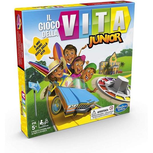 Il Gioco della Vita. Junior (Gioco in scatola Hasbro Gaming, versione 2020  in italiano) - Hasbro - Hasbro Gaming - Giochi di abilità - Giocattoli | IBS