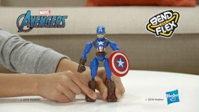 Avengers. Captain America Bend and Flex (Action Figure Flessibile 15cm) - 4