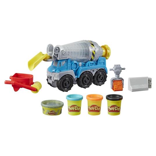 Play-Doh Wheels - Autocarro Betoniera (playset con pasta da modellare color  cemento e in 3 colori atossici) - Hasbro - Play-Doh - Pasta da modellare -  Giocattoli | IBS