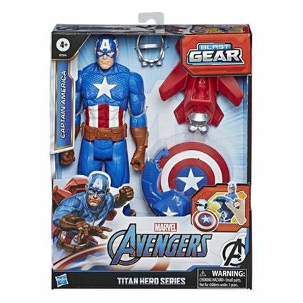 Avengers Titan Hero Blast Gear personaggio 30 cm Captain America - Hasbro -  Hasbro Marvel - TV & Movies - Giocattoli | IBS