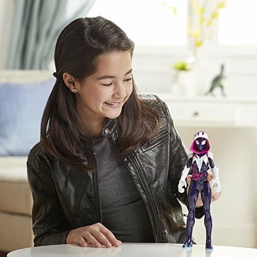 Hasbro Spider-Man Ghost-Spider (Action Figure 30 cm Titan Hero Compatibile con Il lanciacolpi Titan Hero Blast) - 7