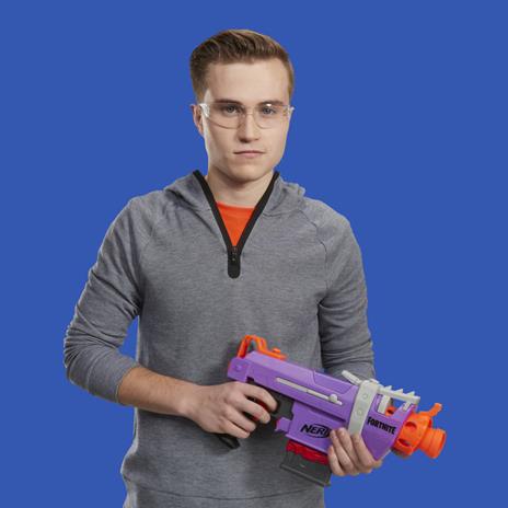 Nerf Fortnite. SMG-E (Blaster motorizzato con clip di 6 dardi, include 6 dardi ufficiali Nerf Elite) - 6