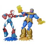 Avengers - Iron Patriot Contro Thanos Bend And Flex Dualpack (2 Action Figure Flessibili 15 cm)