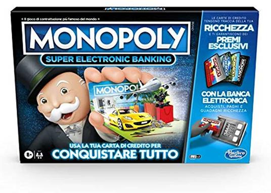 Monopoly - Super Electronic Banking (gioco in scatola, Gaming, edizione  italiana) - Hasbro - Monopoly - Giochi di ruolo e strategia - Giocattoli |  IBS