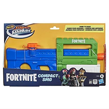 Hasbro Nerf Super Soaker Fortnite Compact SMG -- Blaster ad acqua con getto azionato a pompa -- Per ragazzi - 4