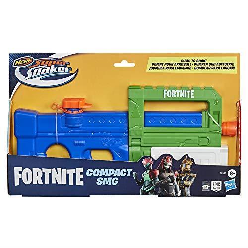 Hasbro Nerf Super Soaker Fortnite Compact SMG -- Blaster ad acqua con getto azionato a pompa -- Per ragazzi - 3