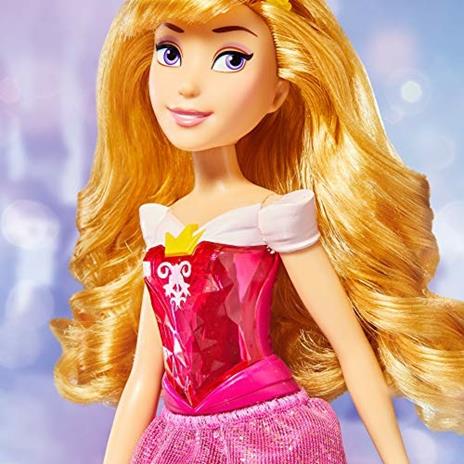 Hasbro Disney Princess Royal Shimmer - Bambola di Aurora, fashion doll con gonna e accessori - 4