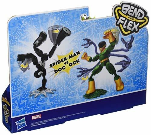 Spiderman Bend And Flex Figures Dual Pack Personaggi Snodabili. Spiderman Vs Doc Ock - 4