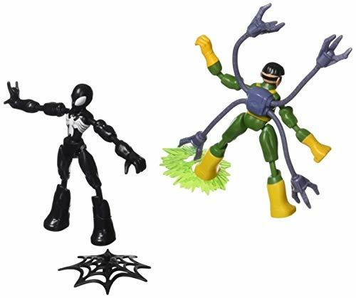 Spiderman Bend And Flex Figures Dual Pack Personaggi Snodabili. Spiderman Vs Doc Ock - 6