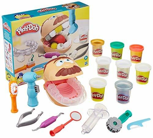 Play-Doh - Dottor Trapanino, playset con 8 barattoli di pasta da