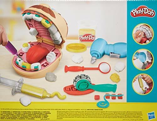 Play-Doh - Dottor Trapanino, playset con 8 barattoli di pasta da