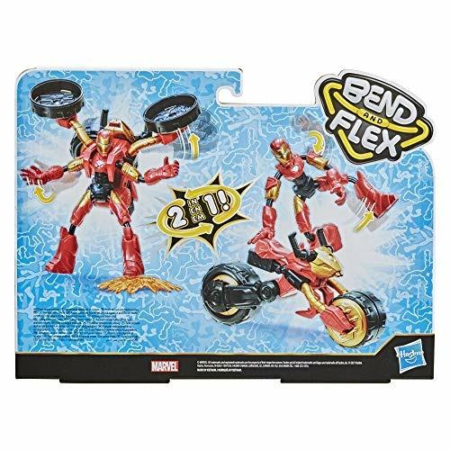 Avengers Bend And Flex Ironman Con Veicolo Snodabile - 4