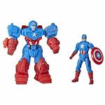 Hasbro Avengers Mech Strike - Captain America, action figure da 20 cm con Ultimate Mech Suit