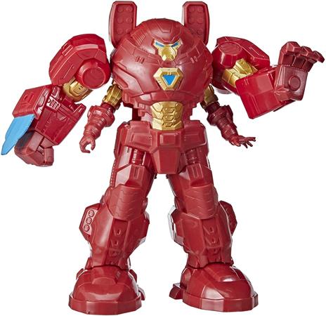 Hasbro Avengers Mech Strike - Iron Man, action figure da 20 cm con Ultimate Mech Suit - 5