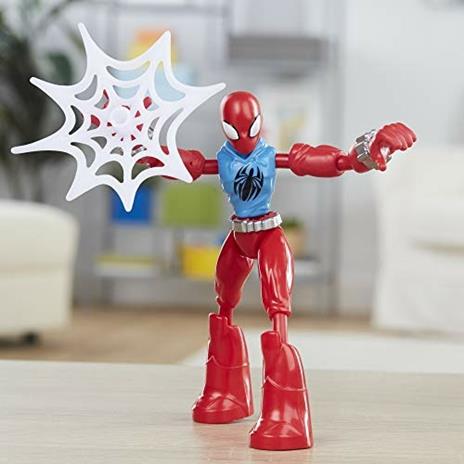 Spiderman Bend And Flex Figures. Personaggi Snodabili 15cm. Scarlet Spider - 5