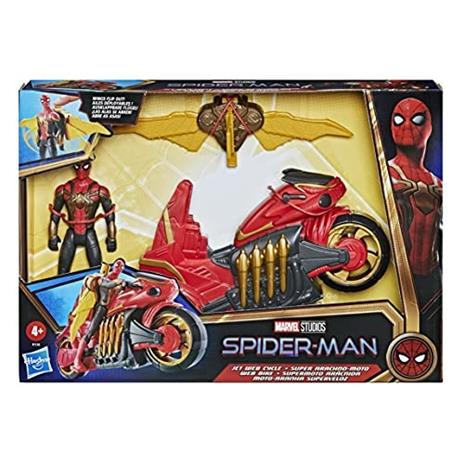 Spider-Man - Spider-Man con Moto, Action Figure con Veicolo Ispirata al film di Spider-Man "No Way Home" - 3