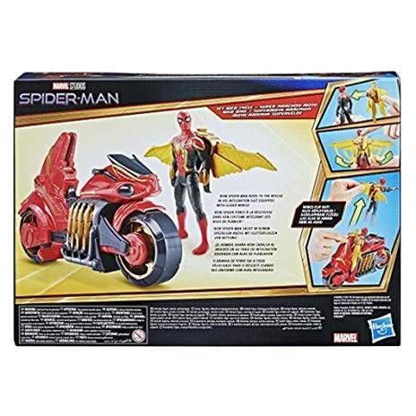 Spider-Man - Spider-Man con Moto, Action Figure con Veicolo Ispirata al film di Spider-Man "No Way Home" - 4