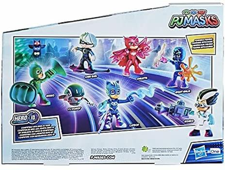 Hasbro PJ Masks - Super pigiamini, Eroi e Cattivi, set per età prescolare con 7 action figure con 10 accessori, per bambini dai 3 anni in su - 3