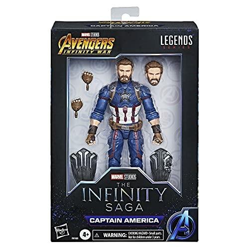 Hasbro Marvel Legends Series. Capitan America, action figure della Saga dell'Infinito in scala da 15 cm - 2