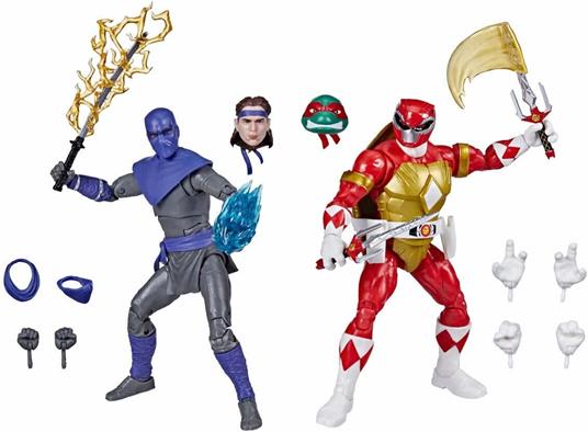 Power Rangers X Tartarughe Ninja Fulminecollection Action Figures 2022 Foot Soldier Tommy & Morphed Raphael Hasbro