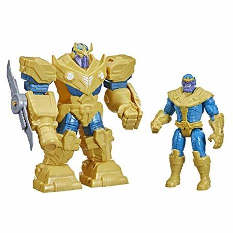 Hasbro Avengers Mech Strike - Thanos Deluxe, action figure da 17,5 cm con  Infinity Mech Suit e accessorio da battaglia - 2