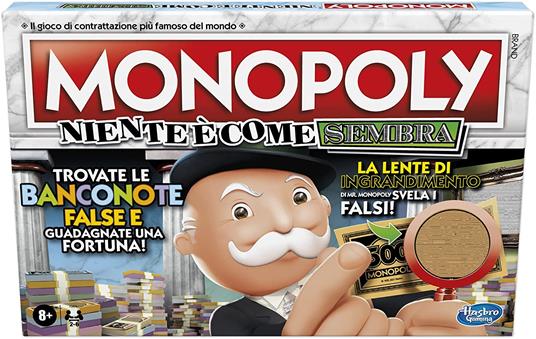 Monopoly Niente È Come Sembra. Gioco da tavolo - Hasbro - Hasbro Gaming -  Giochi di ruolo e strategia - Giocattoli