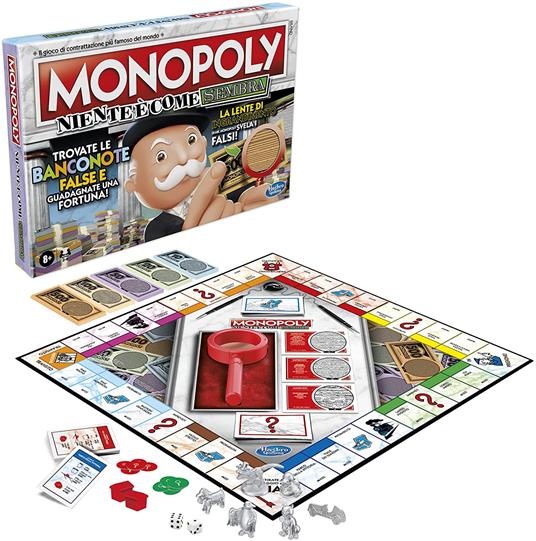 Monopoly Niente È Come Sembra. Gioco da tavolo - Hasbro - Hasbro Gaming -  Giochi di ruolo e strategia - Giocattoli | IBS