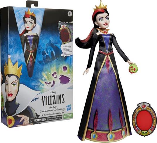 Hasbro Disney Princess Villains, La Regina Cattiva, fashion doll con accessori e vestiti rimovibili - 2