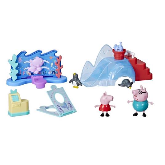 Peppa Pig - Peppa all'Acquario, playset per età prescolare con 4 action figure e 8 accessori - 4