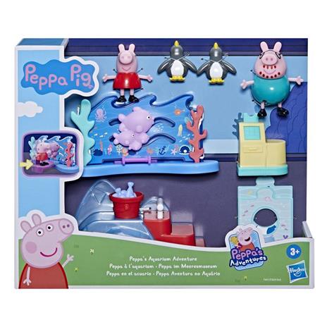 Peppa Pig - Peppa all'Acquario, playset per età prescolare con 4 action figure e 8 accessori - 6