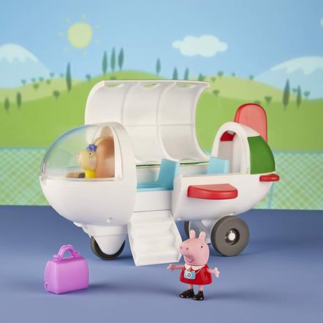 Peppa Pig - Air Peppa, Aereo Giocattolo per età Prescolare, Ruote Che Girano, 1 Action Figure, 1 Accessorio - 4