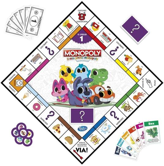 Monopoly - Il Mio Primo Monopoly, gioco da tavolo per famiglie - Hasbro -  Monopoly - Giochi di ruolo e strategia - Giocattoli