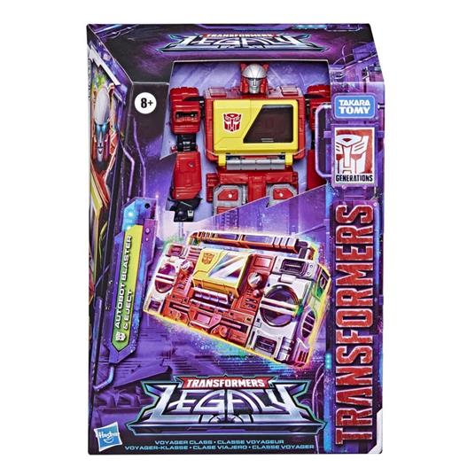 HasbroTransformers, Generations Legacy - Autobot Blaster e Eject, Action Figure Voyager, dagli 8 Anni in su, 17,5 cm