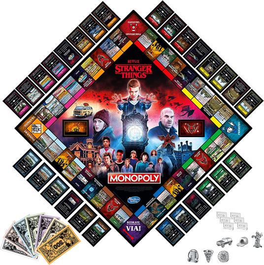 Monopoly - Stranger Things, gioco da tavolo per adulti e adolescenti dai 14 anni in su, da 2 a 6 giocatori - 4