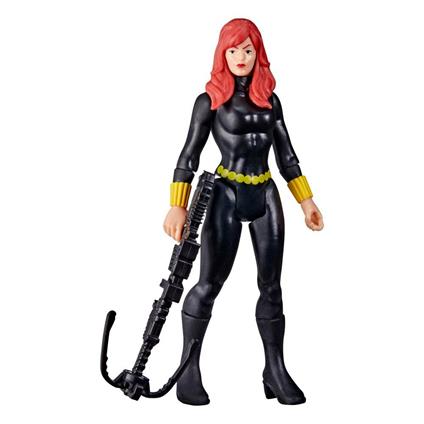 Hasbro Marvel Legends Series, Retro 375 Collection, Black Widow, action figure collezionabile da 9,5 cm